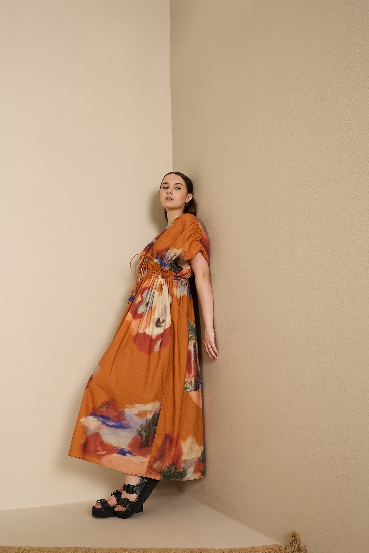 Nirvana Dress in Mystic Lagoon Print – The Gaima Label