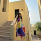 Hibiscus Dress in Florentine Mosaic Print