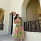 Juno Dress in Tuscan Olive Print