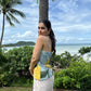 Aria Top in Limoncello Print