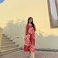 Hibiscus Dress in Bubbly Spritz Print