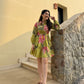 Rosabella Dress in Tuscan Olive Print