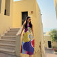 Hibiscus Dress in Florentine Mosaic Print
