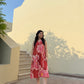 Hibiscus Dress in Bubbly Spritz Print