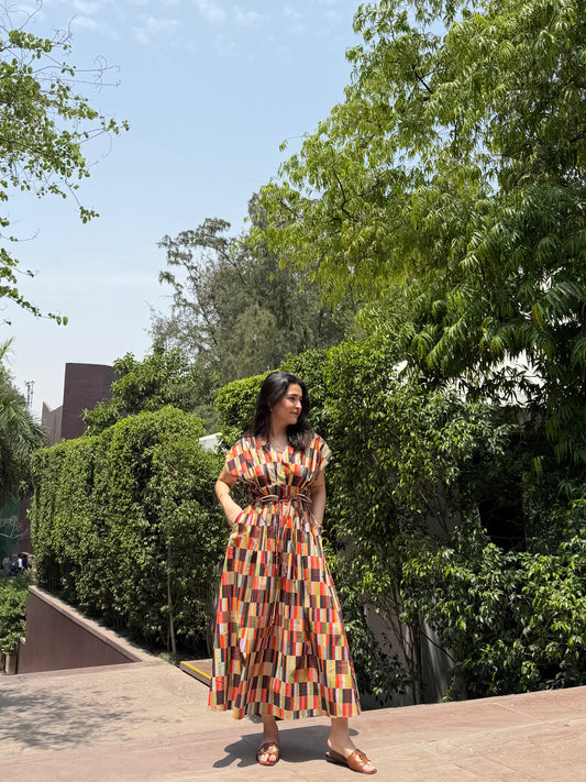 Bonita Dress in Camino print