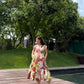 Raya Dress in Sol Garden print (Sandstone)