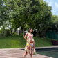 Raya Dress in Sol Garden print (Sandstone)