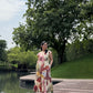 Raya Dress in Sol Garden print (Sandstone)