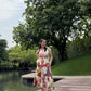 Raya Dress in Sol Garden print (Sandstone)