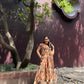 Raya Dress in Camino print