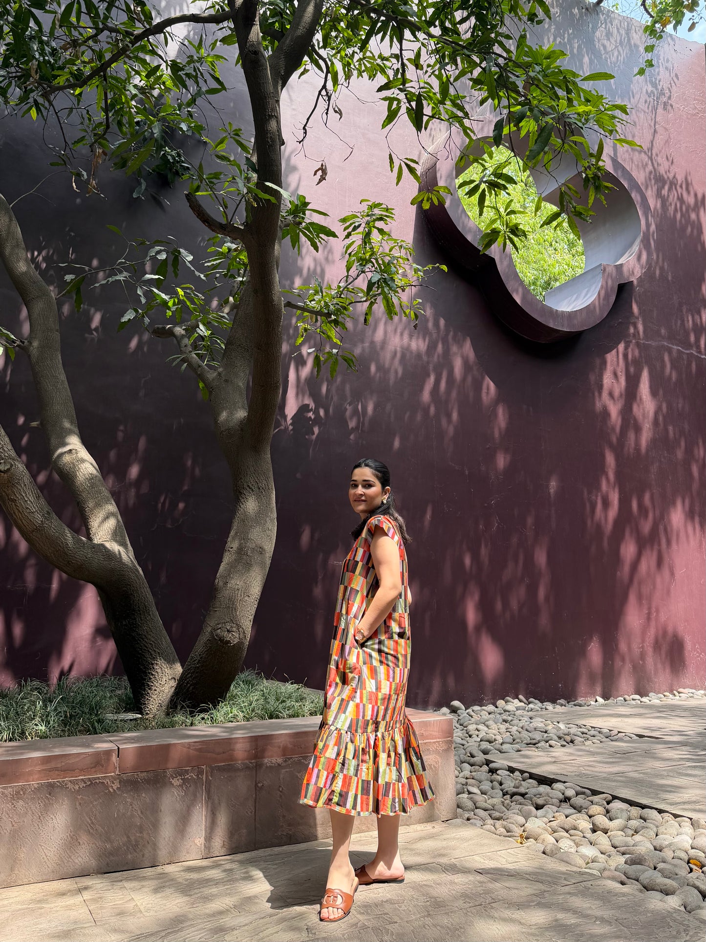 Raya Dress in Camino print