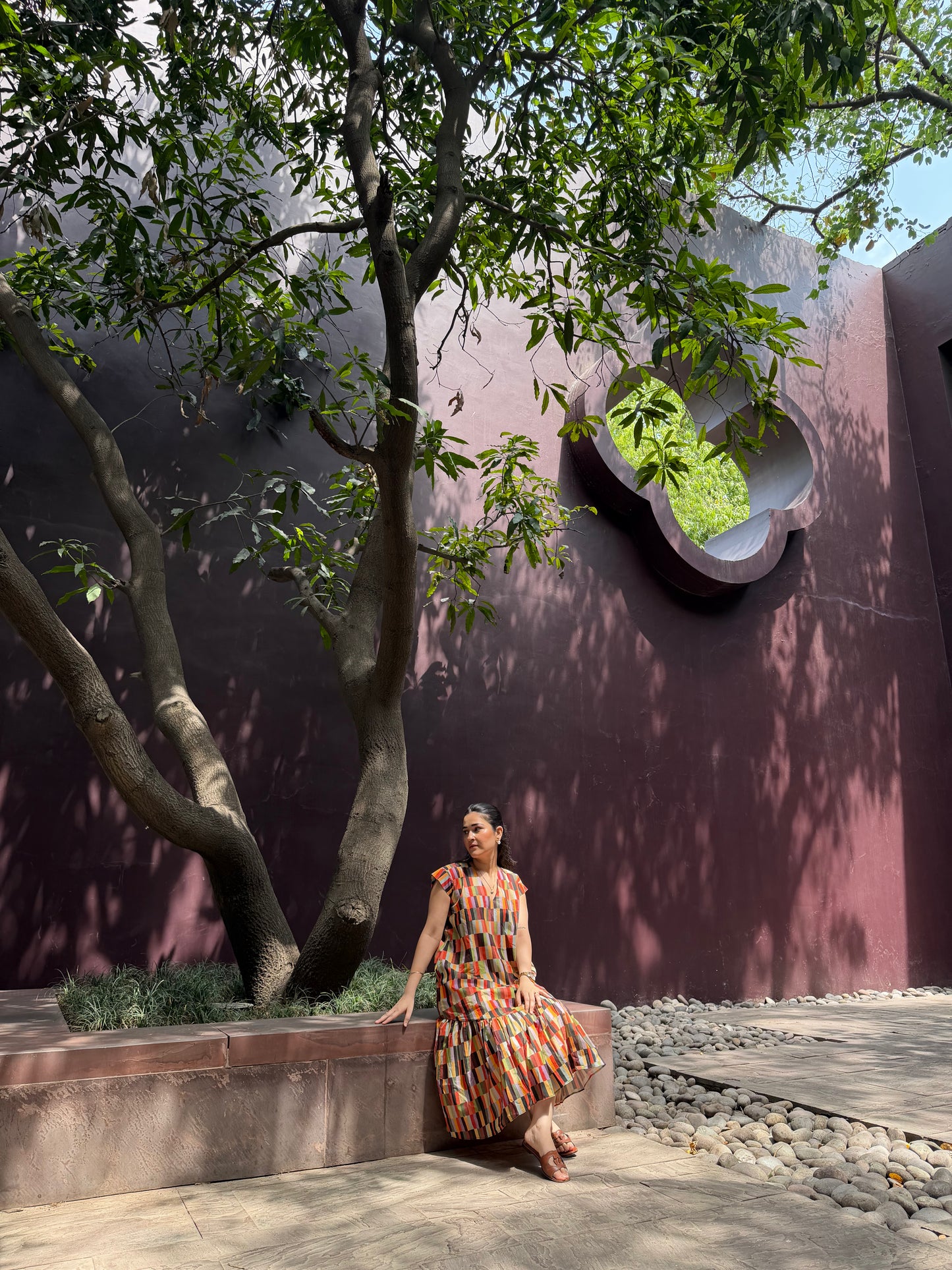 Raya Dress in Camino print