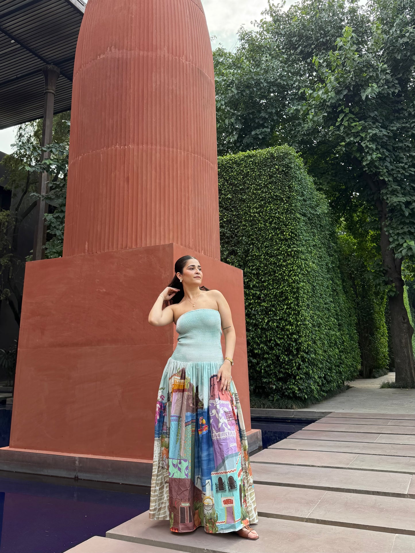 Isadora Dress in Casa Parade print