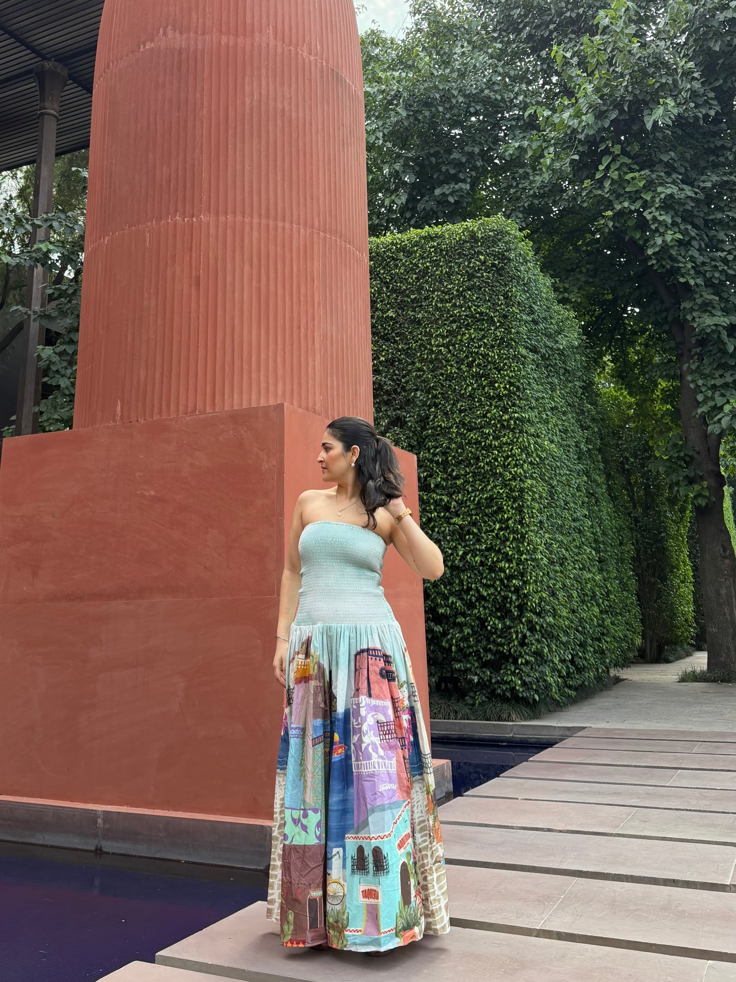 Isadora Dress in Casa Parade print