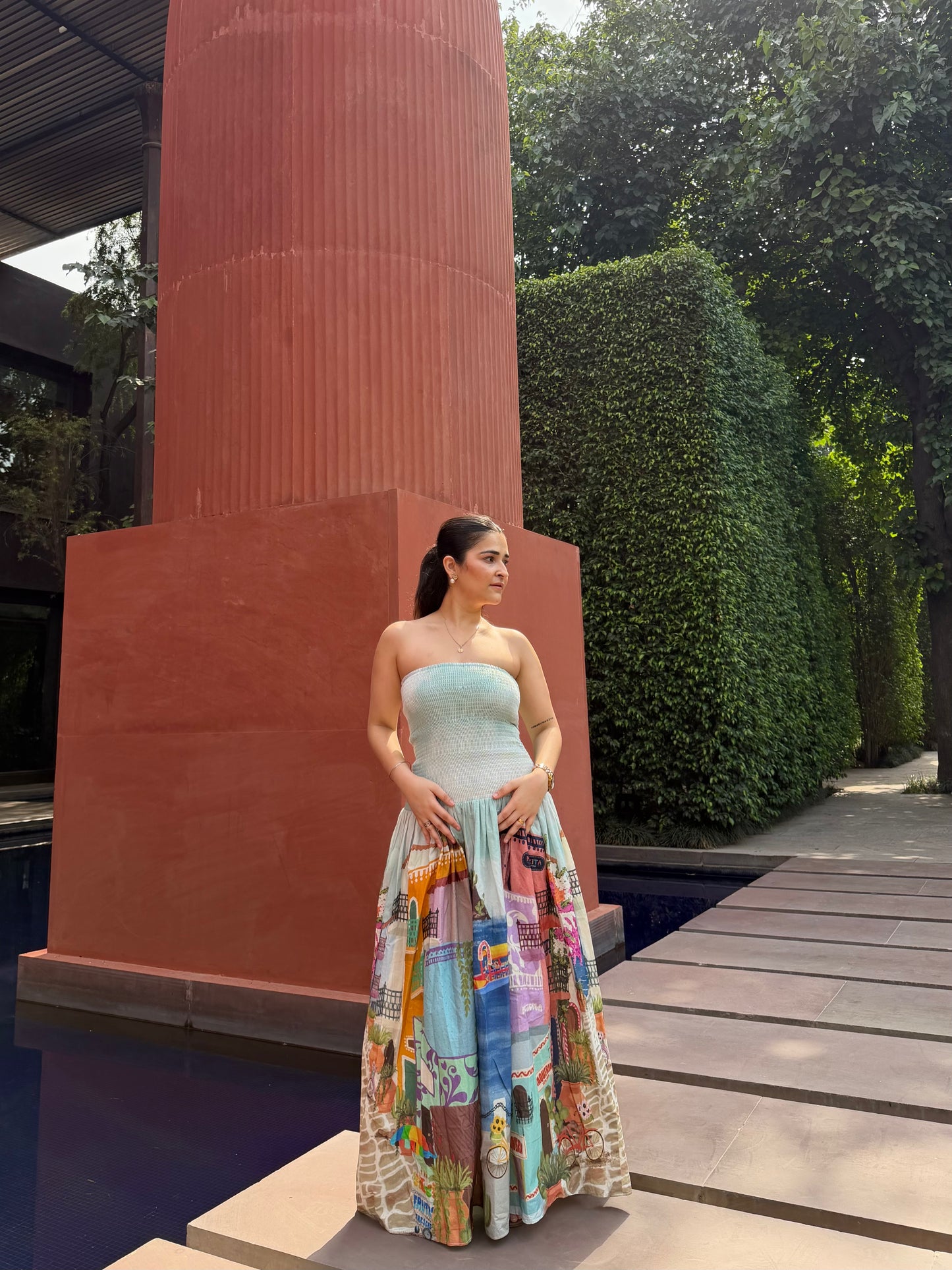 Isadora Dress in Casa Parade print