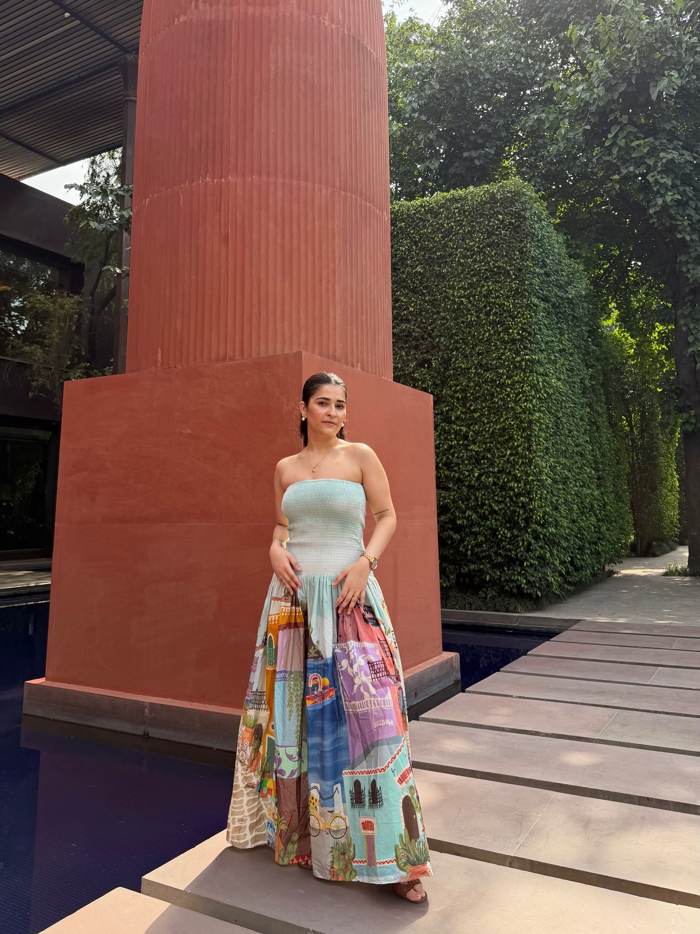 Isadora Dress in Casa Parade print