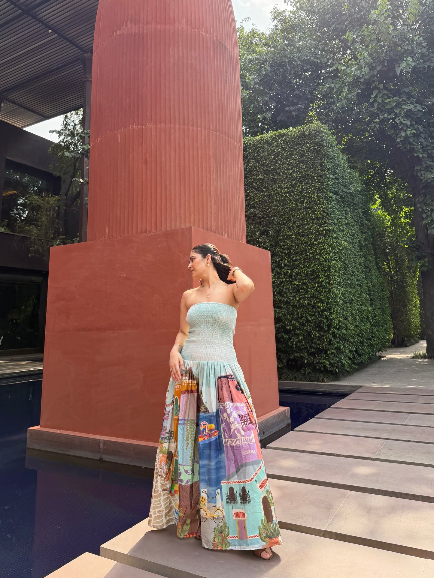 Isadora Dress in Casa Parade print