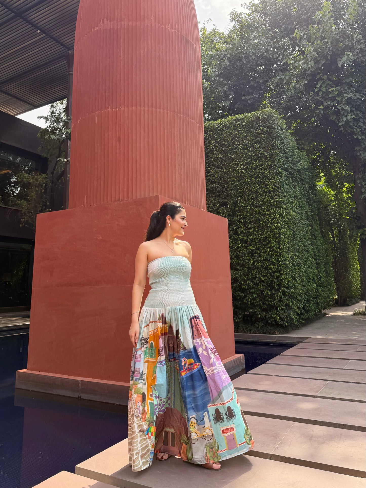Isadora Dress in Casa Parade print