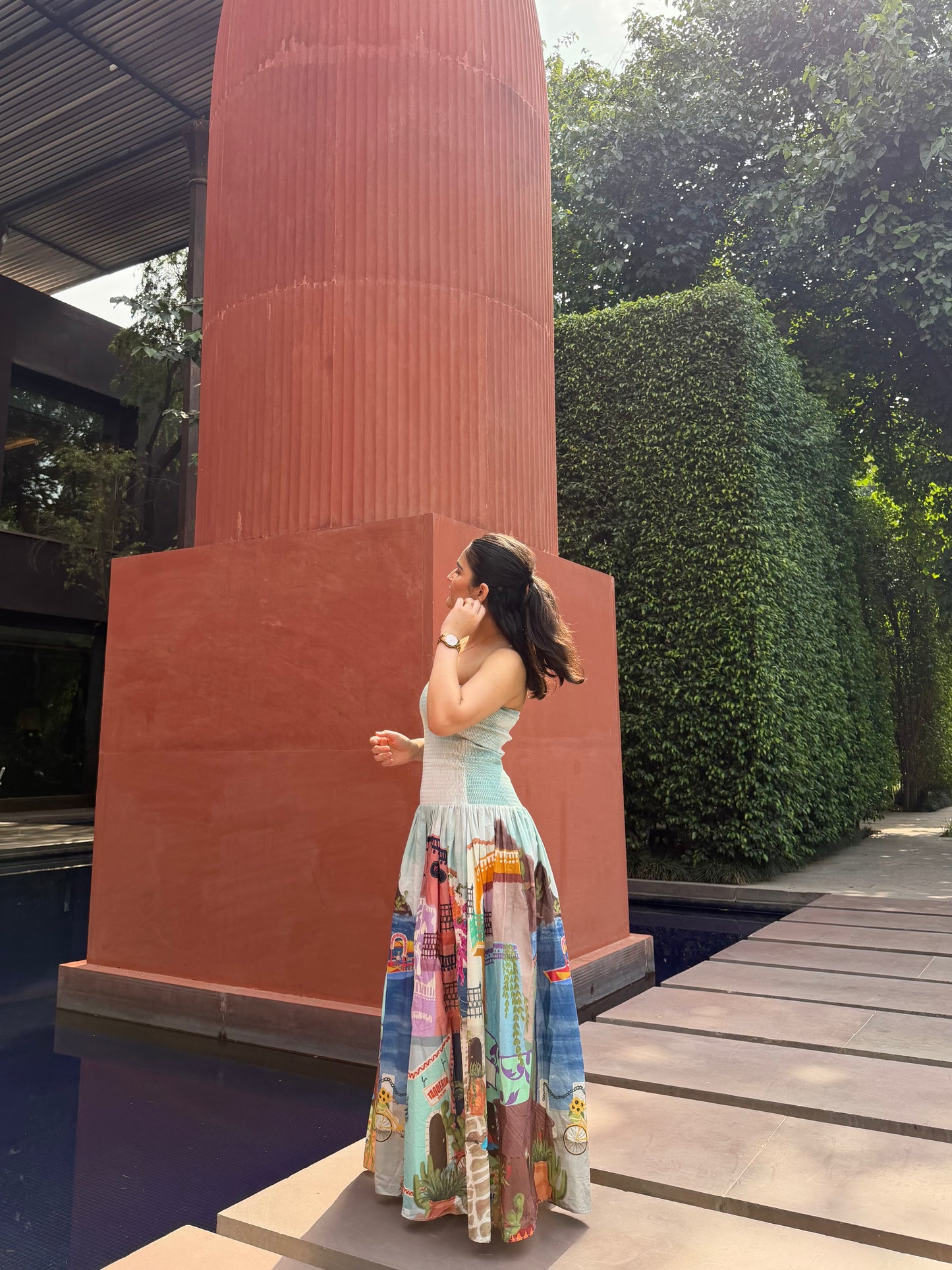 Isadora Dress in Casa Parade print