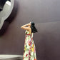 Selvara Dress in Sol Garden print (Sandstone)