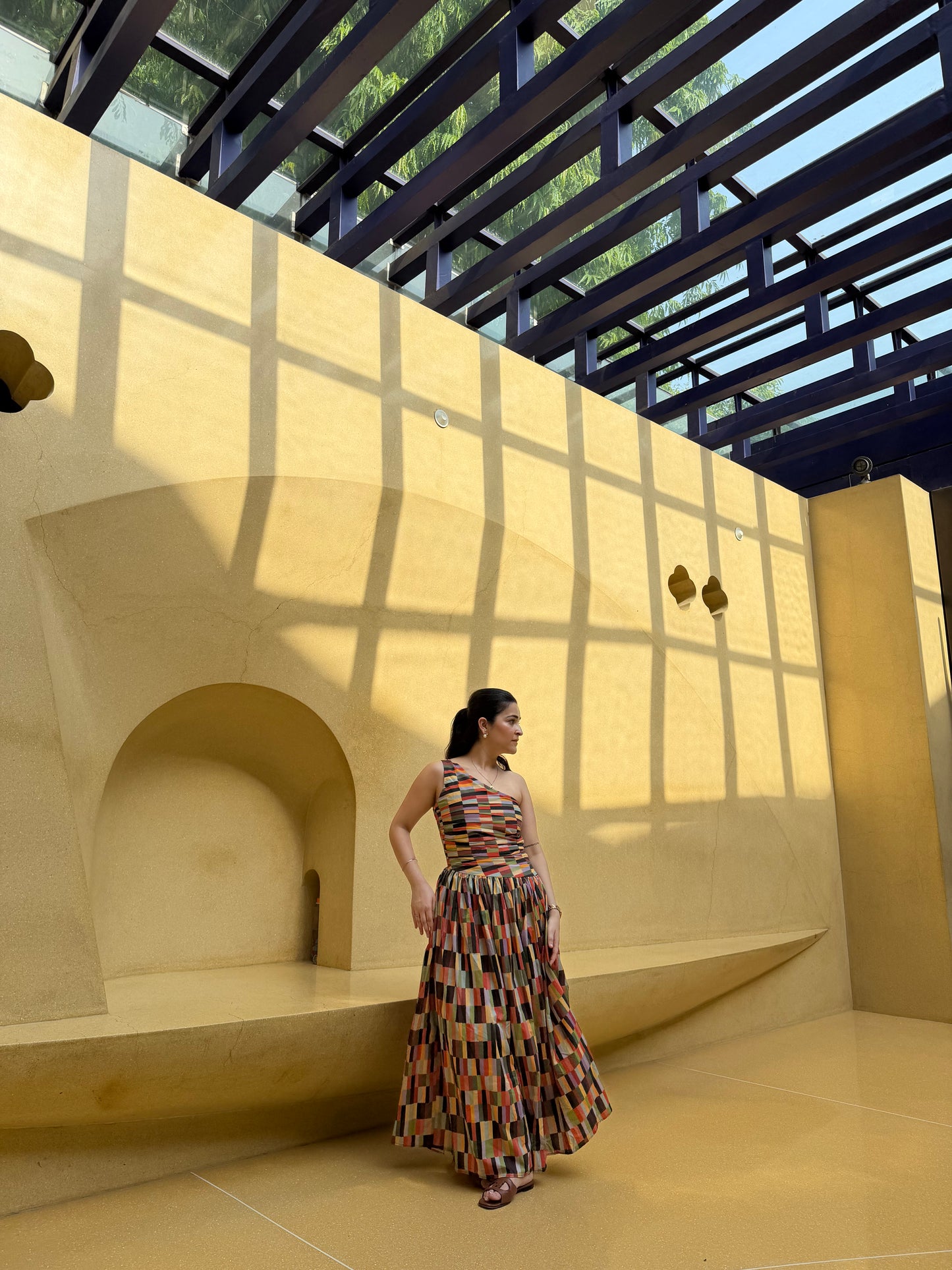 Paloma Dress in Camino print