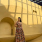 Paloma Dress in Camino print
