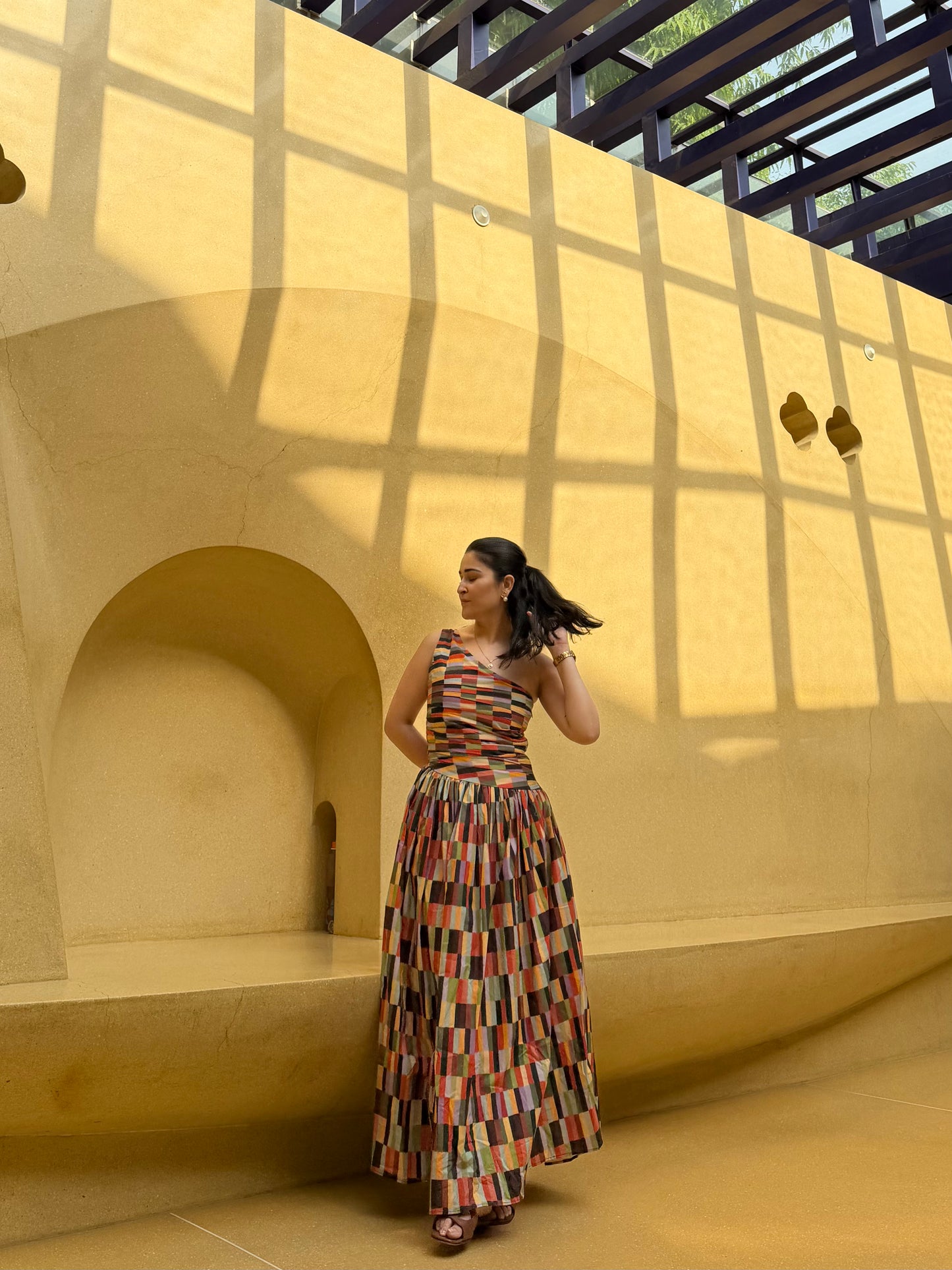Paloma Dress in Camino print
