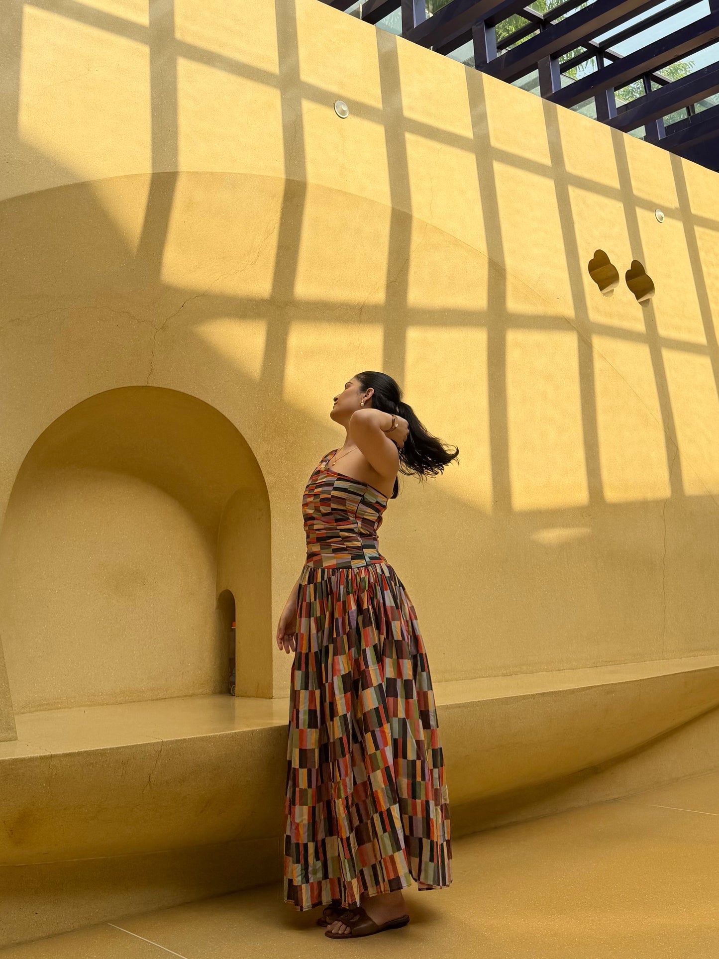 Paloma Dress in Camino print