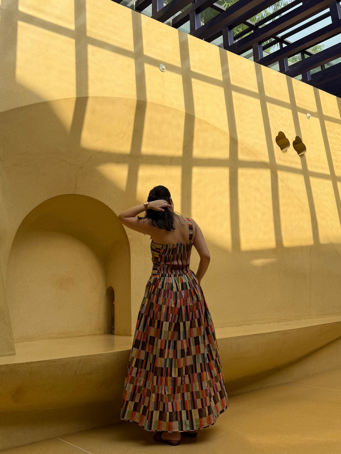 Paloma Dress in Camino print