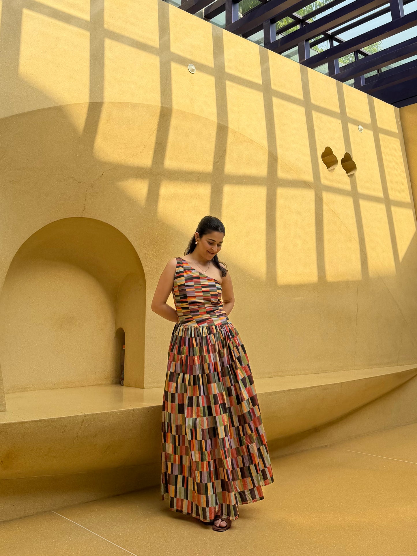 Paloma Dress in Camino print