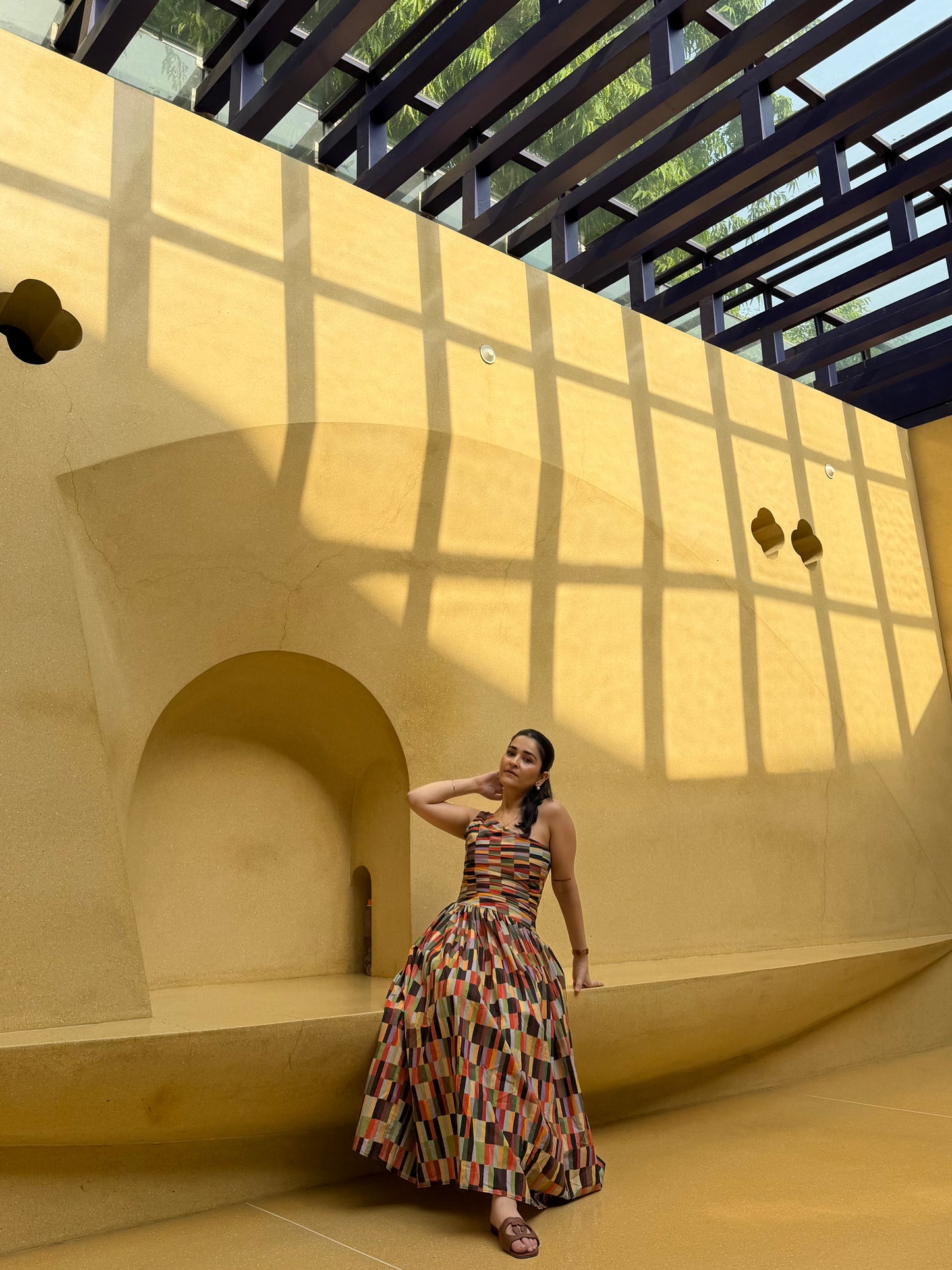 Paloma Dress in Camino print
