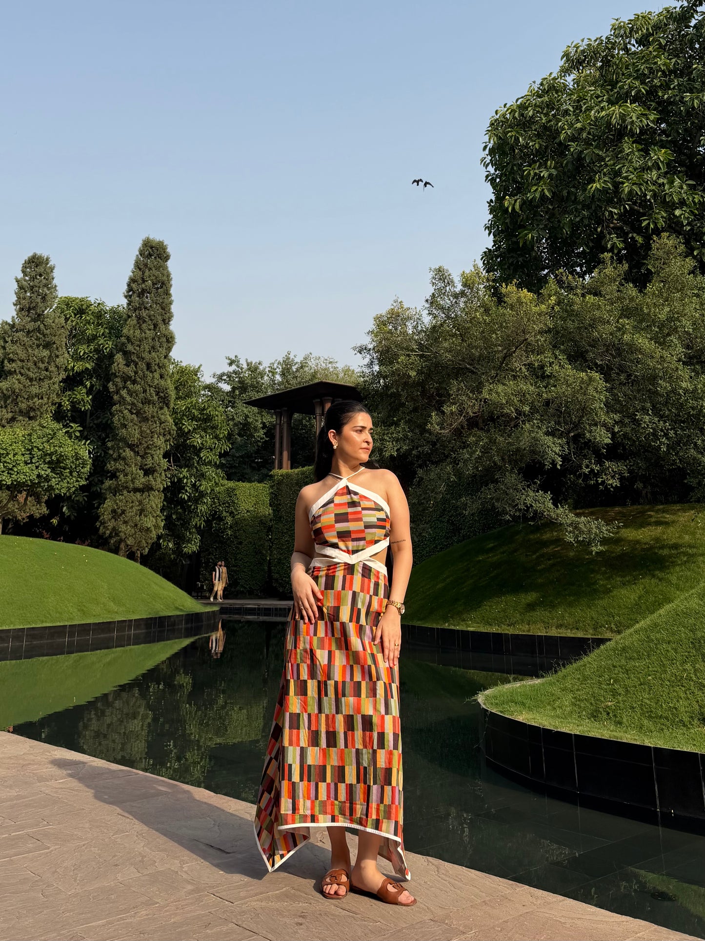 Aaleyah Dress in Camino print