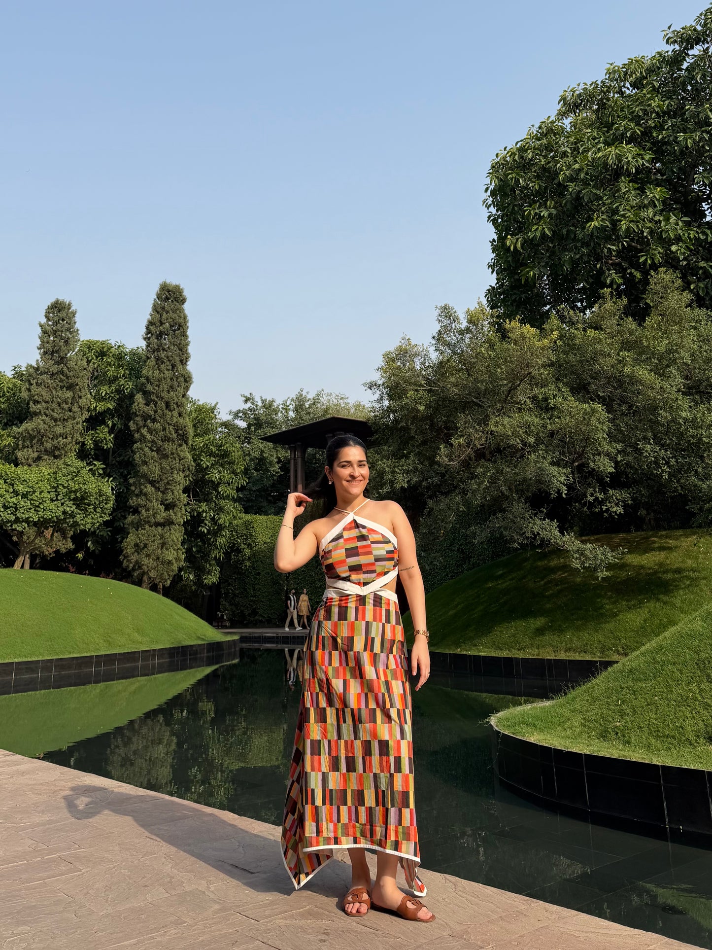 Aaleyah Dress in Camino print