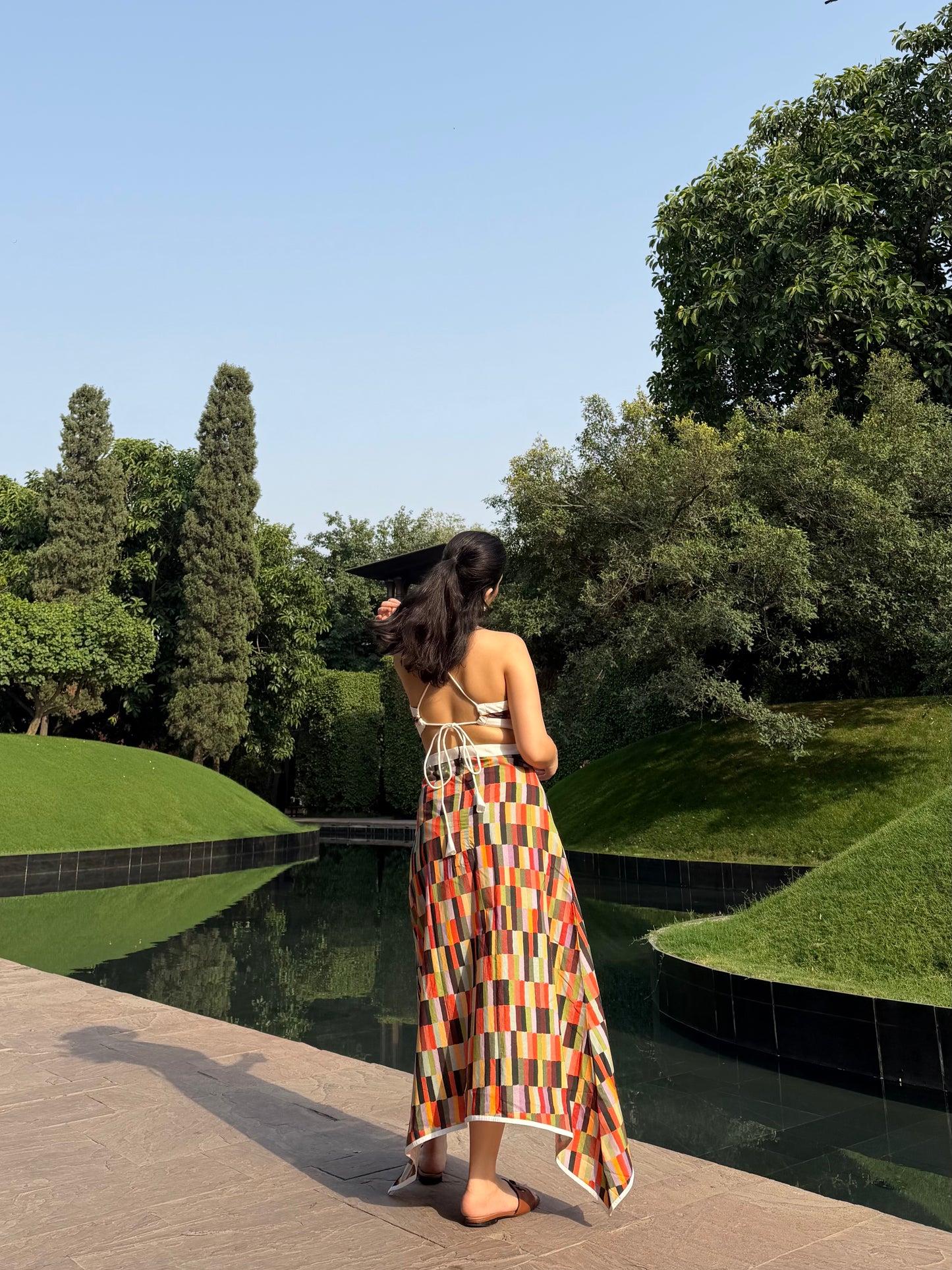 Aaleyah Dress in Camino print