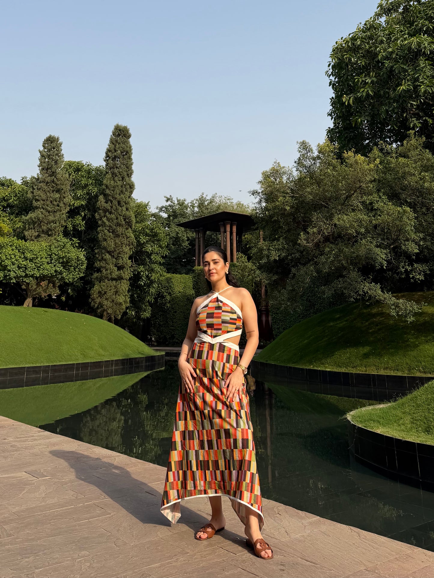 Aaleyah Dress in Camino print