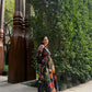Petalia Dress in Sol Garden print (Midnight Black)