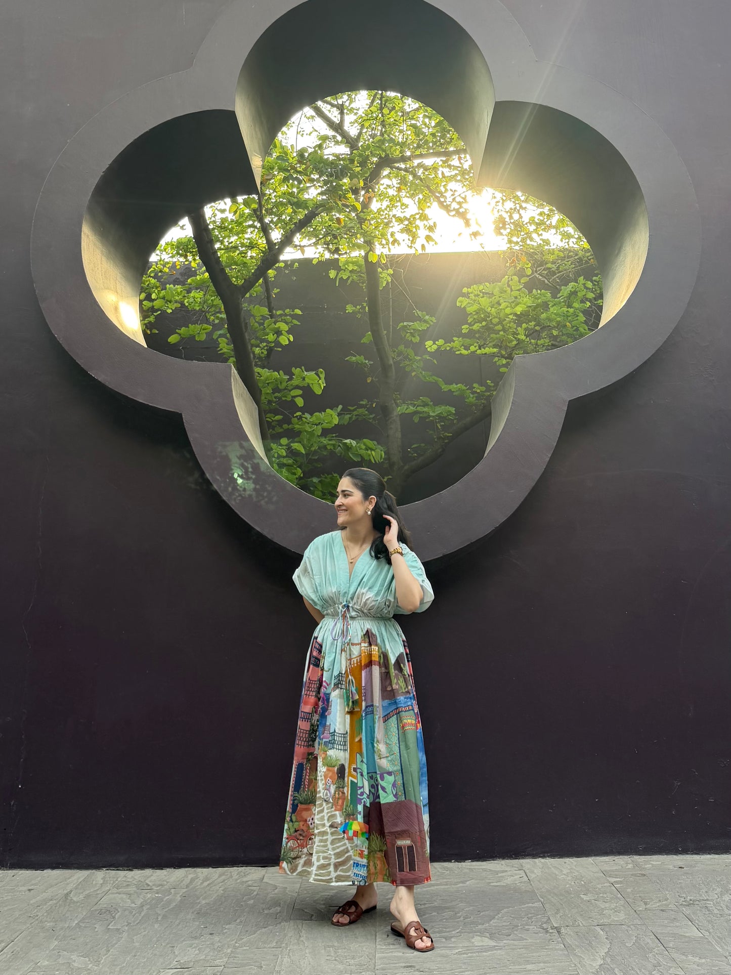 Nirvana Dress in Casa Parade print