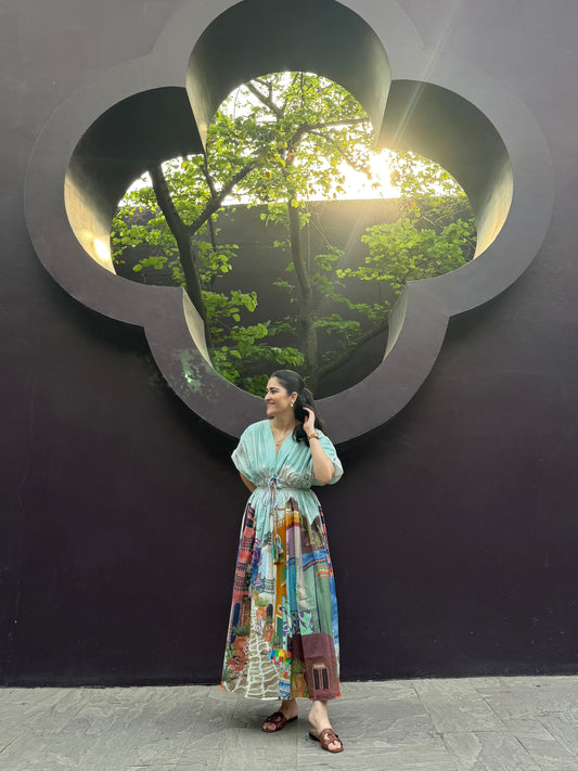 Nirvana Dress in Casa Parade print