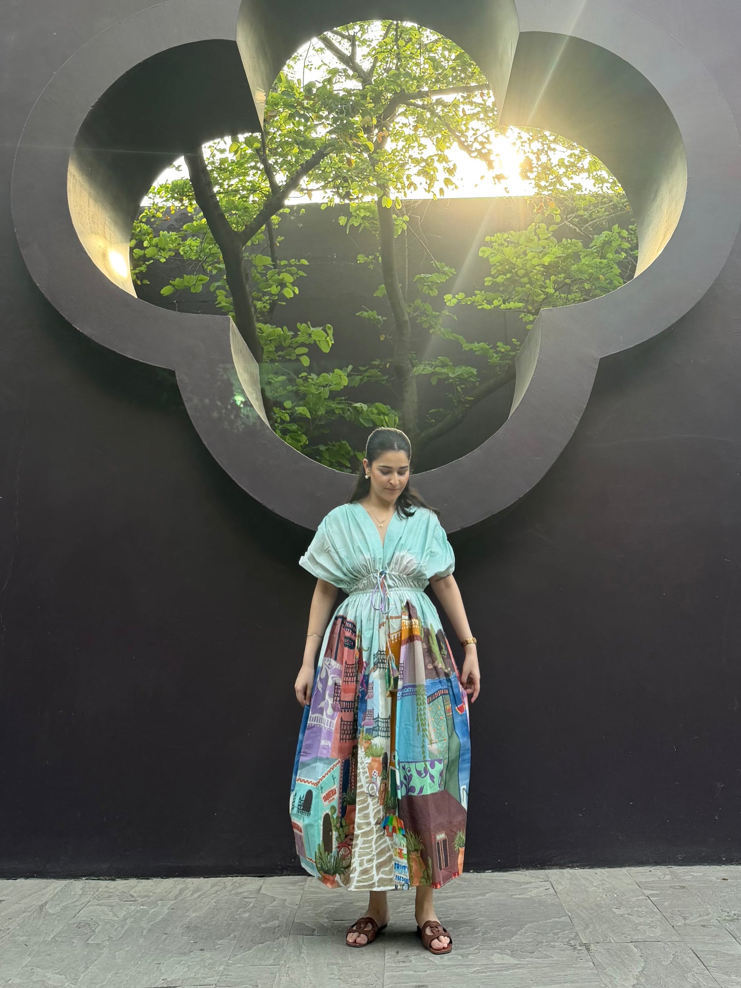 Nirvana Dress in Casa Parade print