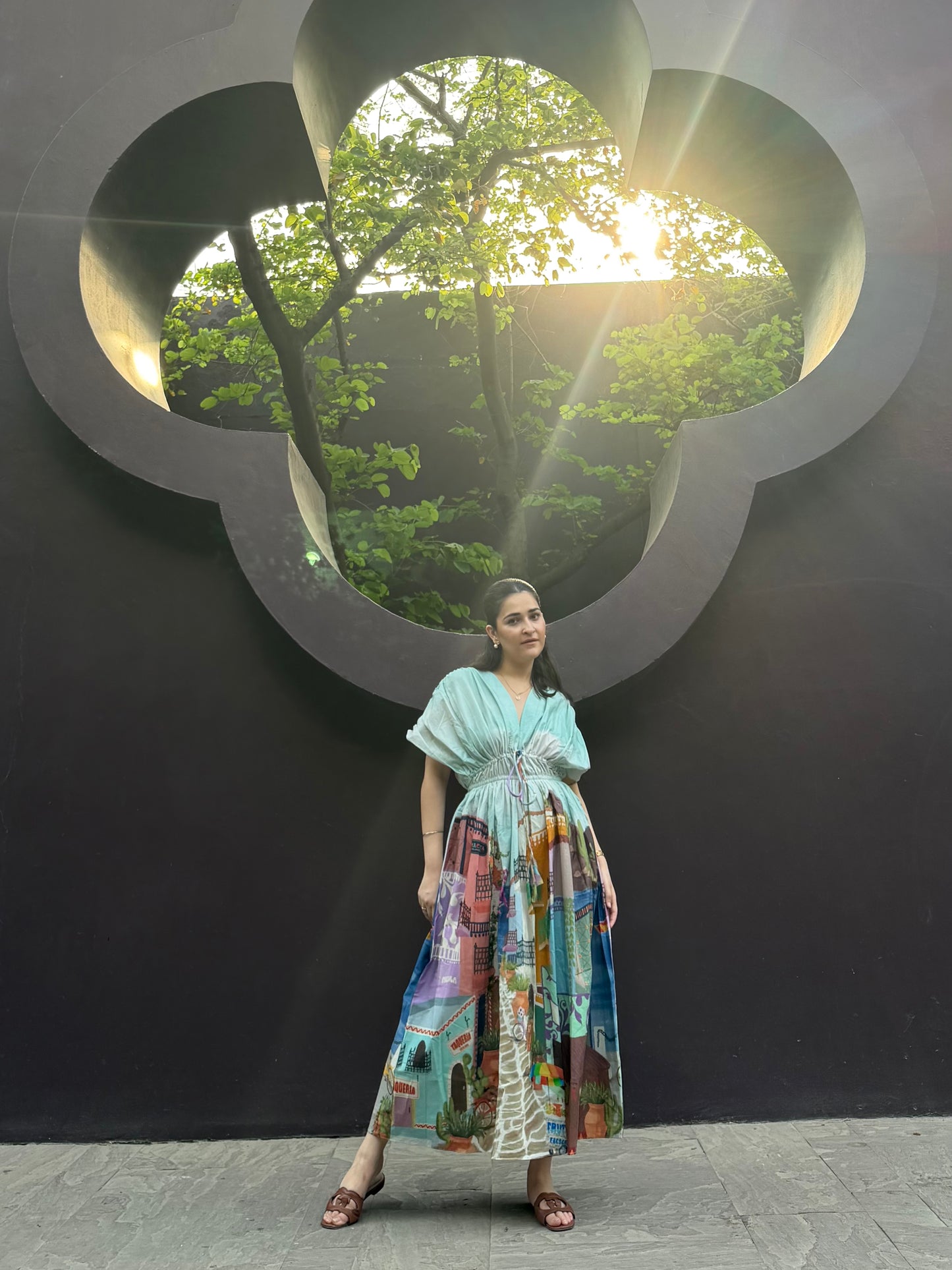 Nirvana Dress in Casa Parade print