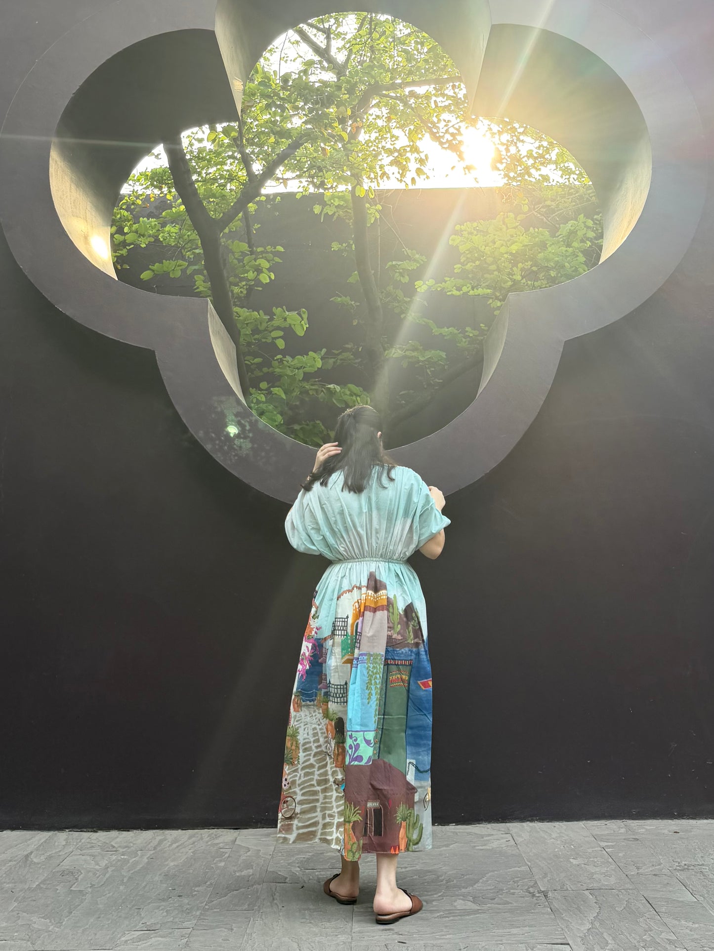 Nirvana Dress in Casa Parade print