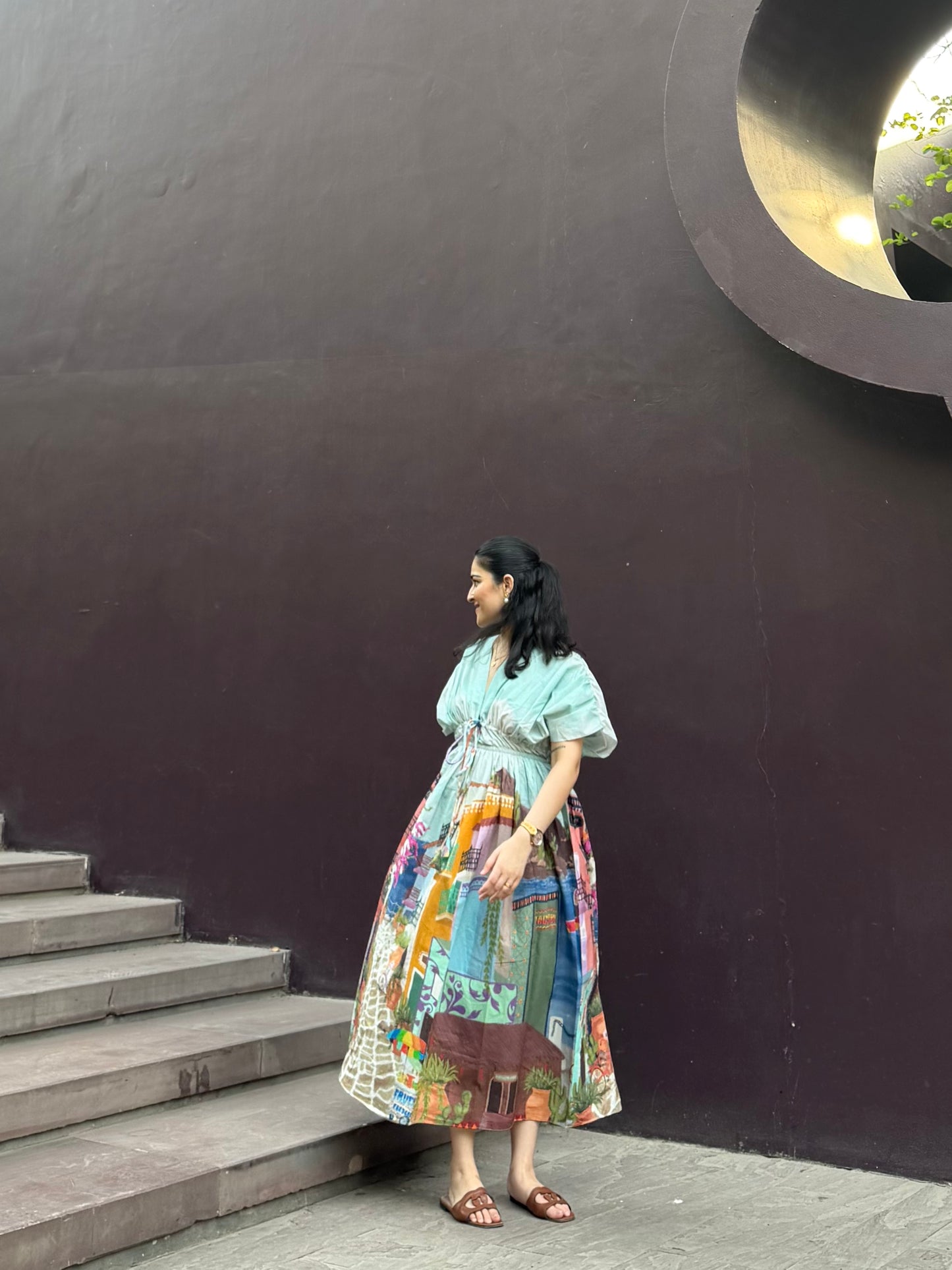 Nirvana Dress in Casa Parade print