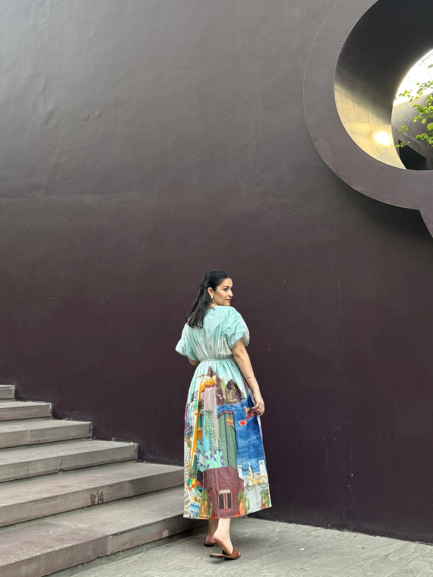 Nirvana Dress in Casa Parade print
