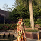 Nirvana Dress in Sol Garden print (Sandstone)