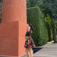 Jardin Dress in Sol Garden print (Midnight Black)