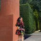 Jardin Dress in Sol Garden print (Midnight Black)