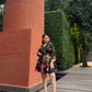 Jardin Dress in Sol Garden print (Midnight Black)