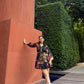 Jardin Dress in Sol Garden print (Midnight Black)