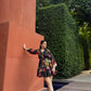 Jardin Dress in Sol Garden print (Midnight Black)
