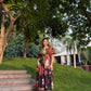 Nirvana Dress in Sol Garden print (Midnight Black)